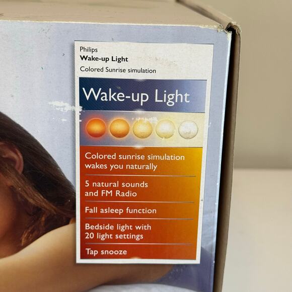 Philips Wake-Up Light Sunrise Alarm Colored Simulation Lamp w/ Natural Sounds - Picture 3 of 16
